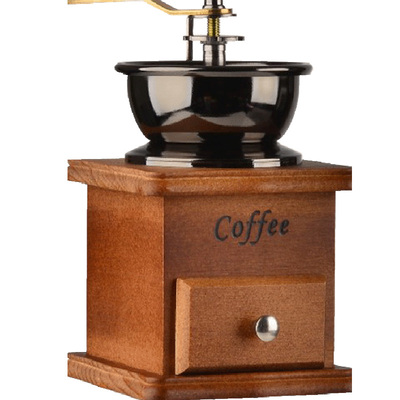 手磨咖啡機(jī)家用磨咖啡豆研磨機(jī)迷你家用手搖粉碎機(jī)復(fù)古手動(dòng)磨豆機(jī)